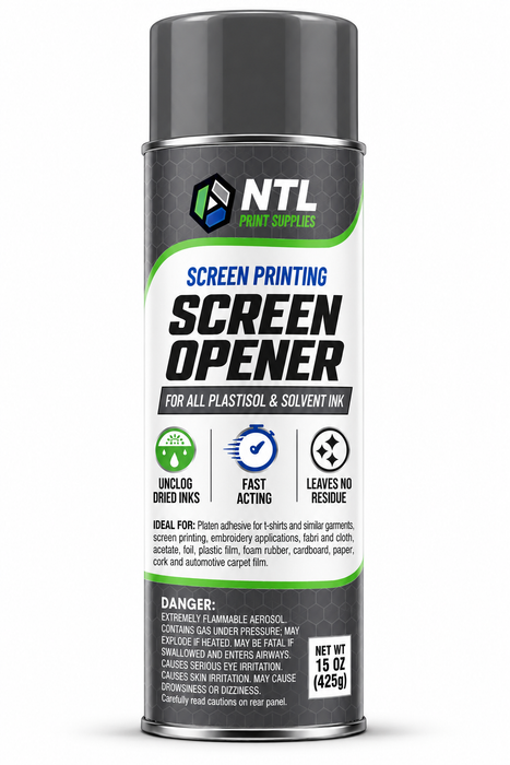NTL SCREEN OPENER – Screen Printing Aerosol Spray Ink Cleaner