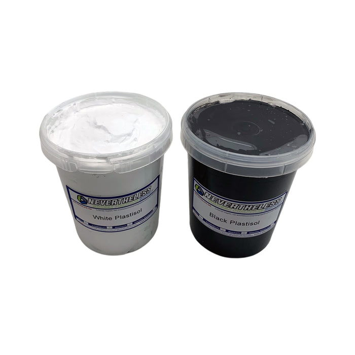 NTL Plastisol Ink White & Black Combo Deal - Quarts