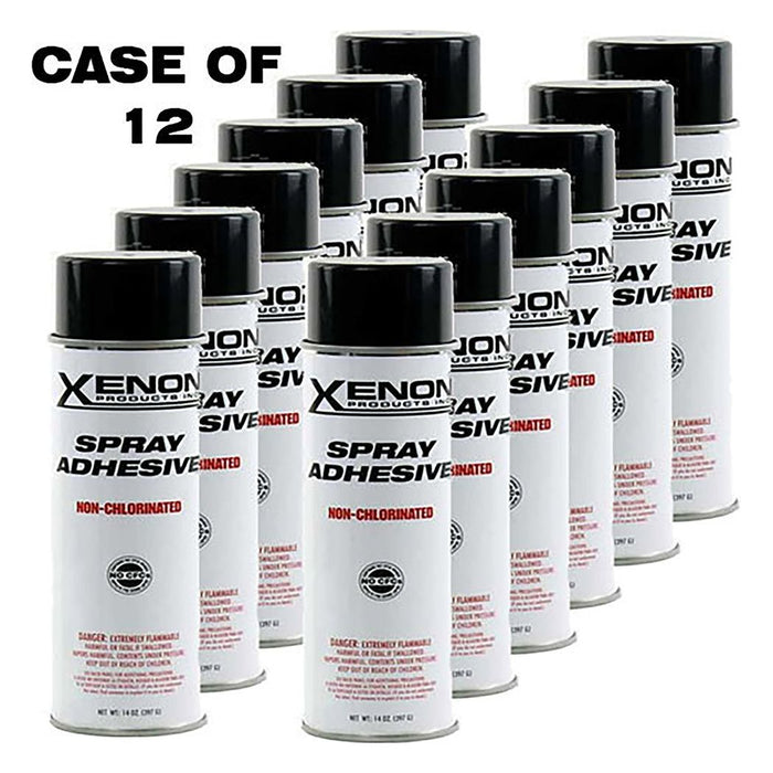 Xenon Spray Adhesive Mist Case - 12 Cans