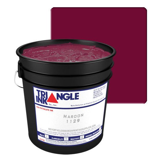 TRIFLEX1129 - Maroon Triangle Ink