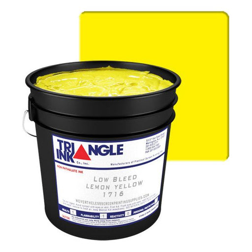 Triangle Plastisol Ink - Low Bleed - Lemon Yellow 1716