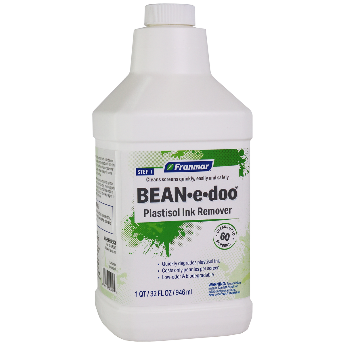 Franmar Plastisol Ink Remover - BEAN-e-doo — Nevertheless Screen