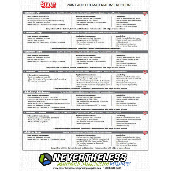 Siser Fluorescent HTV Heat Transfer Vinyl - 12x15" Sheet 