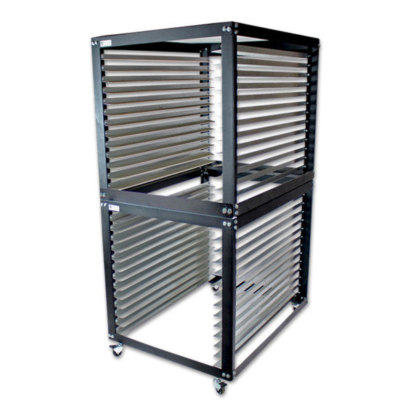 Screen Print Screen Racking Screen Printing Screen Rack / Screen Cart - Holds up to 52 Screens ...