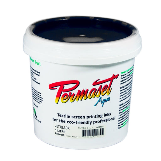 Permaset Aqua Standard Waterbased Ink - Jet Black 