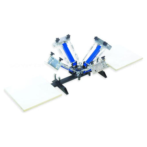 4 color 2 station tabletop screen printing press - Springer Deluxe