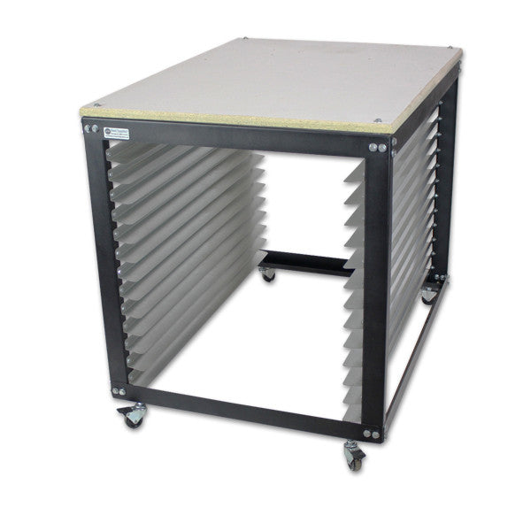 Screen Printing Screen Rack / Screen Printing Press Cart - Holds up to ...